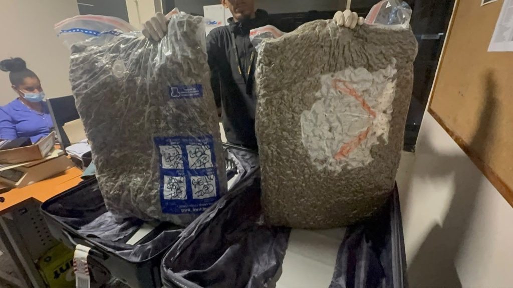 Abandonan maleta llena de marihuana en el Aeropuerto de Las Américas
