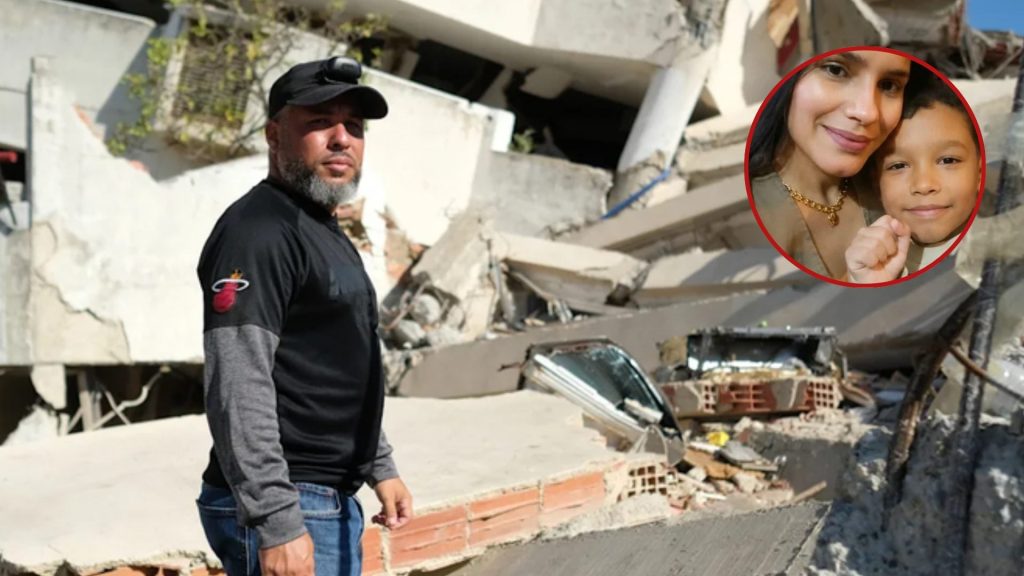 Sin maquinaria, la familia de Fabio continúa la búsqueda entre los escombros