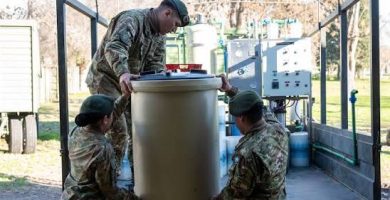 Argentina despliega planta potabilizadora para abastecer de agua a afectados en Venezuela