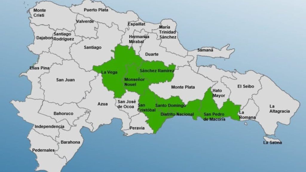 COE coloca siete provincias en alerta verde por vaguada y onda tropical