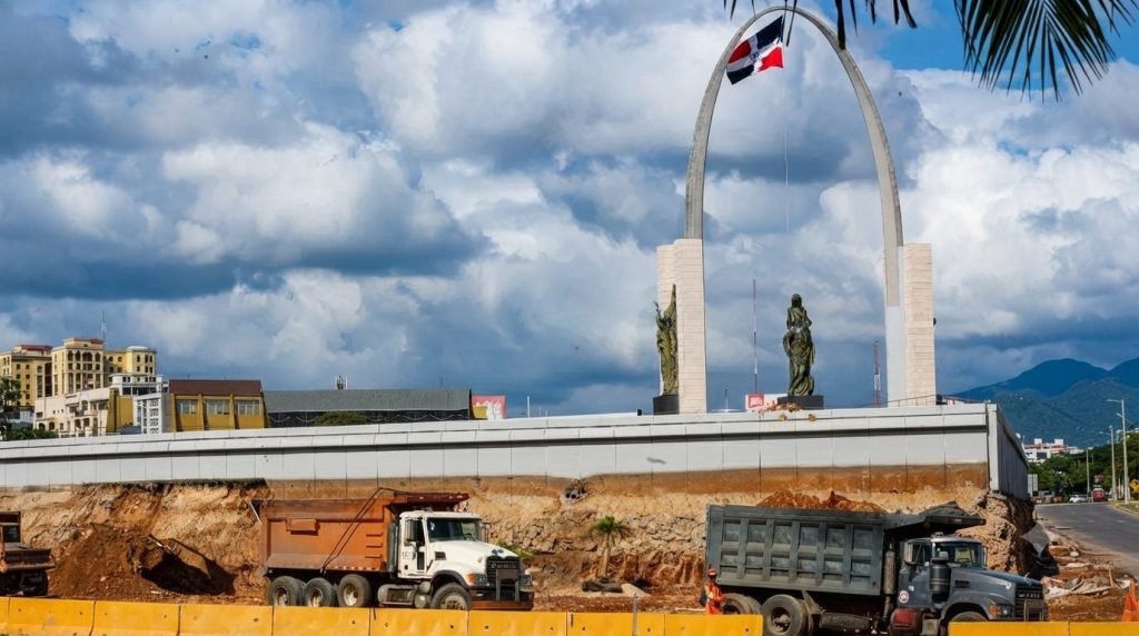 ¡Atención conductores! Habilitan rutas alternas por trabajos en la rotonda de la avenida Luperón