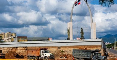 ¡Atención conductores! Habilitan rutas alternas por trabajos en la rotonda de la avenida Luperón