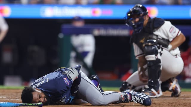 Junior Caminero sale bien tras fuerte pelotazo de 98 mph que lo sacó del Juego de Estrellas
