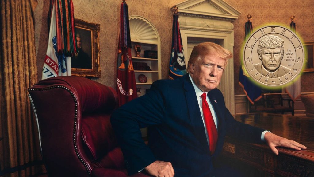 Trump inmortaliza su imagen en una moneda conmemorativa y desata controversia en EEUU