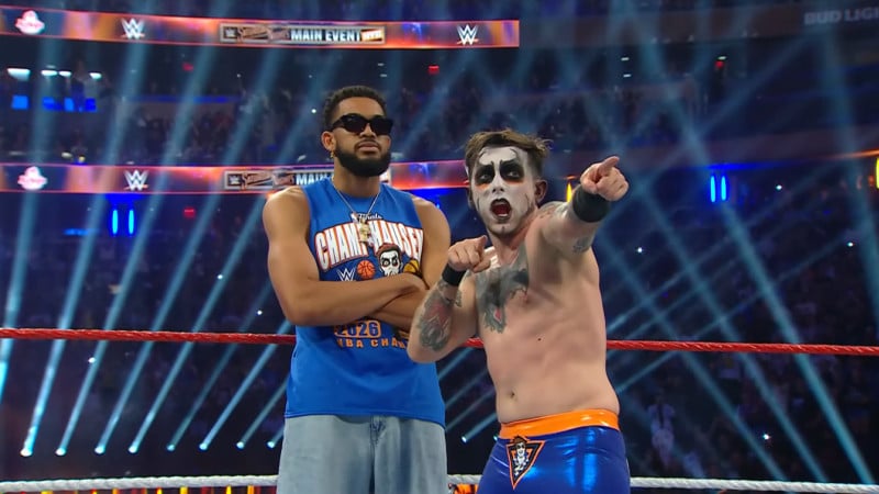 Karl-Anthony Towns deja la NBA por una noche y debuta en la WWE, encendiendo el Madison Square Garden