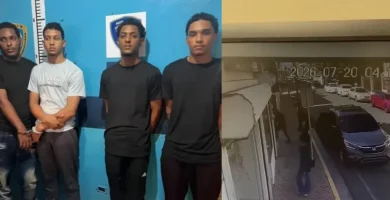 Detenidos por joyería en Santiago hablan ante la prensa