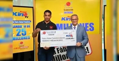 Panadero gana el Súper Kino TV recibiendo premio de RD$25 millones
