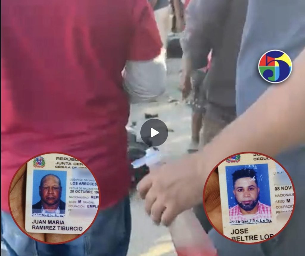 Fatal accidente cobra la vida de dos personas en Tireo, La Vega