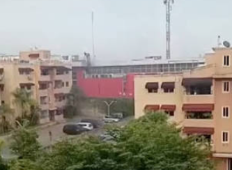 Reportan incendio en supermercado de la avenida Jacobo Majluta
