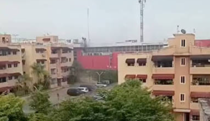 Reportan incendio en supermercado de la avenida Jacobo Majluta