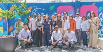 Inauguran parque con mural conmemorativo de los Juegos Centroamericanos