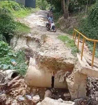 Comunidades de Sierra Prieta, en Fantino, denuncian aislamiento por colapso de puente y exigen intervención urgente