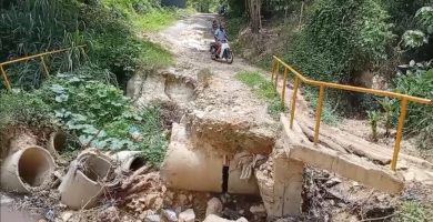Comunidades de Sierra Prieta, en Fantino, denuncian aislamiento por colapso de puente y exigen intervención urgente