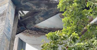 Vecinos denuncian años de deterioro en tanque de agua potable de Villa Juana