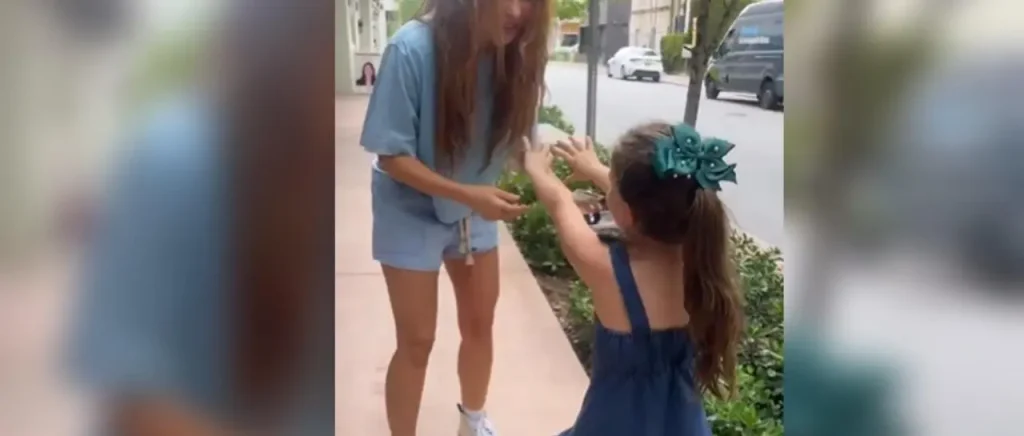 ¡Encantadora! Niña se emociona al recibir un abrazo de Shakira