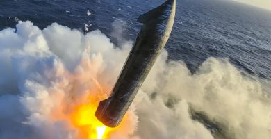 SpaceX difunde las imágenes del exitoso amerizaje de la Starship en el océano Índico