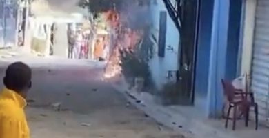 Fuerte incendio provoca caos tras supuesto cortocircuito eléctrico