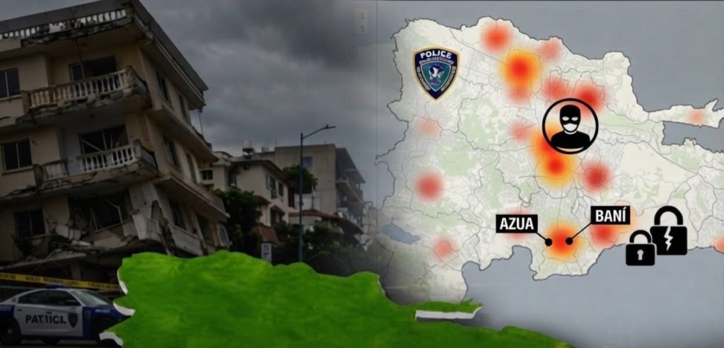 Azua y Baní concentran mayor ola de violencia  y delincuancia en la región Sur