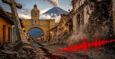 ¡Tiembla Guatemala! Sismo de 5.9 sacude el epicentro en Escuintla y fue sentido en casi todo el país