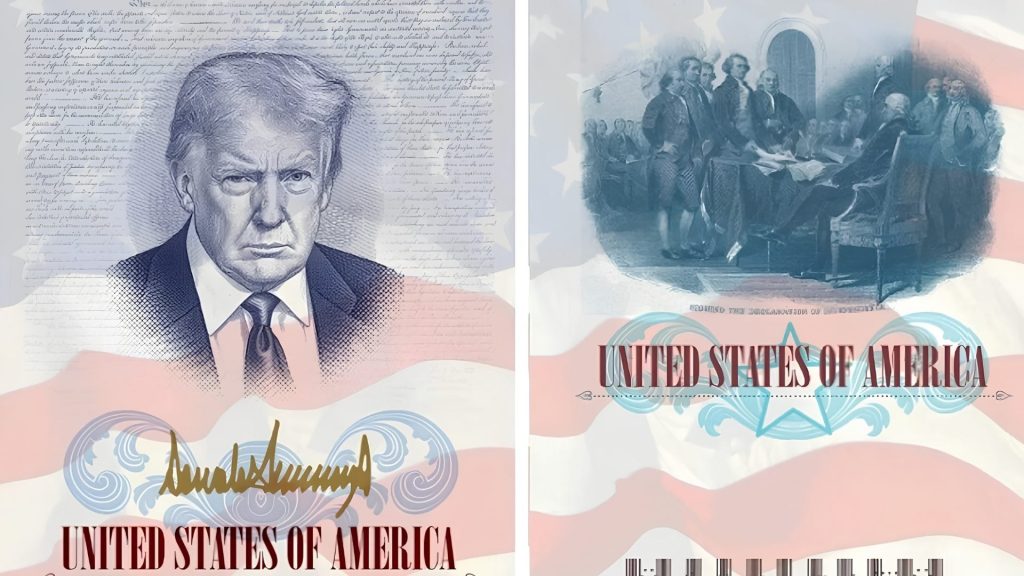 Estados Unidos expedirá desde el 8 de agosto pasaportes con imagen de Trump