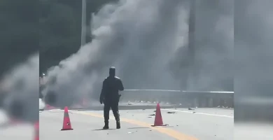Incidente vehicular deja lamentable saldo en Circunvalación de Baní
