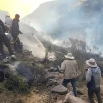 Incendio forestal afecta santuario peruano