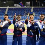 RD impone récord tras ganar oro en el relevo 4×100 masculino en los Juegos Centroamericanos