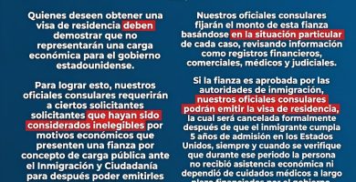 EE. UU. implementará fianzas para visas de residencia en RD