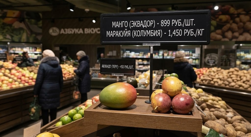 ¡Una piña a US$20! Influencer colombiano muestra los altos precios de frutas latinoamericanas en Rusia