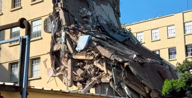 En video quedó el impresionante momento del colapso parcial de una clínica en Cali por el sismo de 7,4