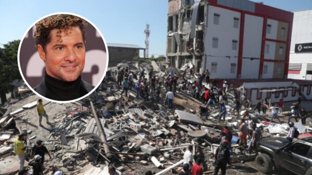 David Bisbal vive terremoto durante visita a Colombia