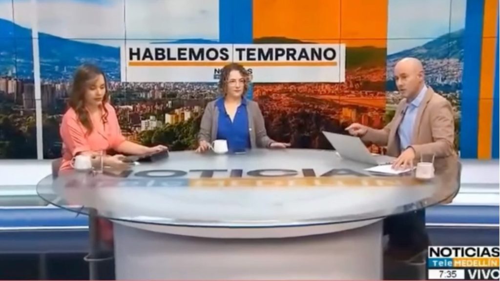 ¡Con mucha calma! Presentadores mantienen la serenidad durante terremoto en Colombia