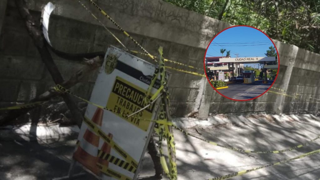 Residentes de Ciudad Real II denuncian daños en pared perimetral y riesgo de colapso