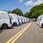 Entregan 40 nuevos autobuses para el transporte de estudiantes universitarios