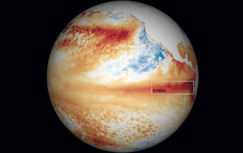 Fenómeno El Niño tiene 69% de probabilidad de ser el más fuerte desde que hay registro