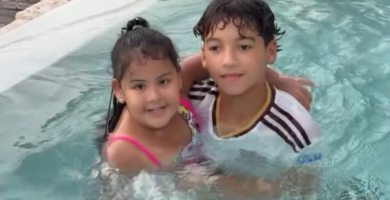 ¡Puro amor! Así fue el tierno momento de Cattleya y Pablito en la piscina junto a Anuel AA en Punta Cana